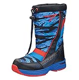 スノーブーツ 子供用 瞬足 レインブーツ 男の子 長靴 雨靴 防寒ブーツ キッズ・靴（ブルー19cm）