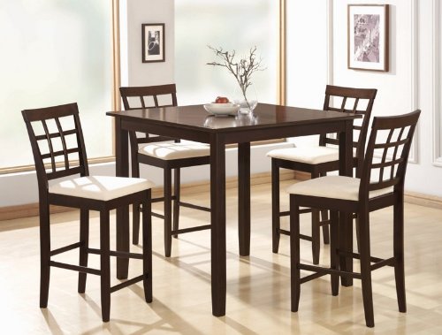 5-Piece Dining Set in Rich Cappuccino - Coaster