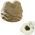 Grasslands Road Beloved "Always in Our Hearts" Paw Print Pet Remembrance Stone Urn
