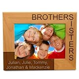 Personalized Brothers & Sisters Wooden Picture Frame