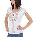 Gypsy Girl Graphic Tee - White