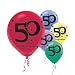 "50" Printed 12in Balloon Assortment 20ct