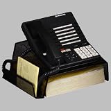 Search : Expressions Mesh Telephone Stand with Memo Pad Holder, Black ELD22151
