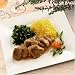Gourmet Food : Veal Marsala with Yellow Rice and Kale with Garlic