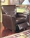 Havana Brown Retro Style Leather Sofa Club Chair Recliner