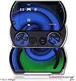 PSPgo Skin and Screen Protector Kit - Alecias Swirl 01 Blue fits Sony PSP g ....