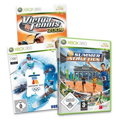 Virtua Tennis 2009 + Vancouver 2010 + Summer Athletics 2009 XBOX 360