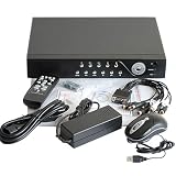 VideoSecu 8 Channel Audio Video H.264 Stand Alone DVR Real Time Network Digital Video Recorder Support Remote Review iPhone Google Phone with 1000GB Hard Drive for CCTV Home Security Surveillance Camera System WD9