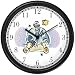 Man Reading Torah Judaica Jewish Theme Wall Clock by WatchBuddy Timepieces (Slate Blue Frame)