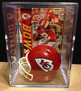 Kansas City Chiefs NFL Helmet Shadowbox w/ Dwayne Bowe card
