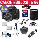 Canon Rebel XSi + Sigma 18-200mm Lens + 16 GB Memory