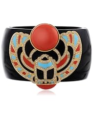CZ by Kenneth Jay Lane "Trend" Cubic Zirconia Scarab Cuff Bracelet