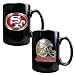 San Francisco 49ers NFL 2pc Coffee Mug Set-Helmet/Primary Logo