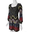Funky People Long Sleeve Printed Knit Dress