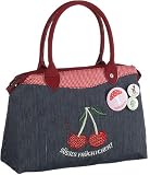 Adelheid - Werkstatt des wahren Glücks Süsses Früchtchen Handtasche 111010070, Damen Henkeltasche, blau, (blau-weiss streifen 257), 21x7,5x22