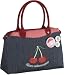 Adelheid - Werkstatt des wahren Gl?cks S?sses Fr?chtchen Handtasche 111010070, Damen Henkeltasche, blau, (blau-weiss streifen 257), 21x7,5x22