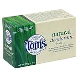 Tom's of Maine Natural Care Deodorant Body Bar, Natural, Lemongrass, 4oz (113 g) (Pack of 6)