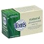 Tom's of Maine Natural Care Deodorant Body Bar, Natural, Lemongrass, 4oz (113 g) (Pack of 6)