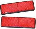 MOTORCYCLE / MOPED STICK ON REAR REFLECTORS 1 PAIR