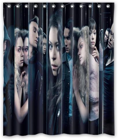 Perfect Orphan Black Shower Curtain Stylish/drapery/panels/treatment Waterproof Polyester Fabric Bathroom Decor 60" x 72"- Standard Modern Home Decor