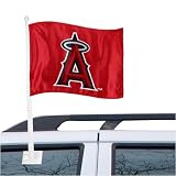 Los Angeles Angels of Anaheim Red Car Flag