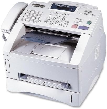 Brother IntelliFax 4100E Plain Paper Laser Fax/Copier - Laser - Monochrome - 15 cpm Mono - 600 dpi - Plain Paper Fax