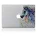 Vati Leaves Removable Painted Horse Vinyl Decal Sticker Skin Art Black for Apple MacBook Pro Air Mac 13