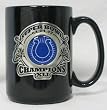 2007 Indianapolis Colts Super Bowl Black Ceramic Coffee Mug