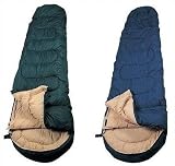 Luxus camping mumien schlafsack in blau 21MI