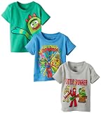 FREEZE Boys 2-7 Yo Gabba Gabba Toddler Boys 3 Pack Tees