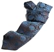 Dolce & Gabbana Men's Silk Tie with Snowflake Pattern, Blue/Brown