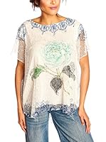 Glamour Paris Blusa (Verde / Blanco)