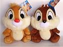 Disney Chip & Dale 2 Plush Set w/ suction cup