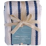 Basketweave Teatowel Set - Royal