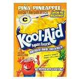 Kool-Aid Aguas Frescas Pina Pineapple Unsweetened Soft Drink Mix, 0.14-Ounce Envelopes (Pack of 96)