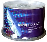 BENQ BQ CDR80 52XPW50PS 2-52倍速対応 CD-R DATA用 プリンタブルホワイト 10枚スピンドルパック