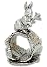 Reed & Barton Silverplated Figural Napkin Ring, The Rabbit