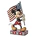 Enesco Disney Traditions by Jim Shore Mickey Mouse with Flag Figurine, 6.875-Inch