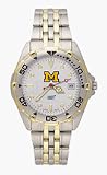 Michigan Wolverines M All Star Watch with Stainless Steel Band - Men's