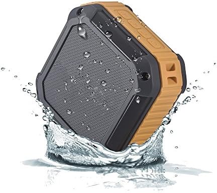 BESTOPE Unique Rugged Square Design SplashProof&Shockproof Speaker Portable Bluetooth Speaker Waterproof Speakers with NFC Technology for Mobilephones and New Iphone 6 (Orange)