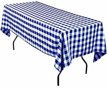 'by Florida Tablecloth Rectangular Chequered 60x120(Royal Blue&White)
