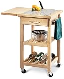 Kitchen Cart with Granite Insert