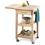 Kitchen Cart with Granite Insert