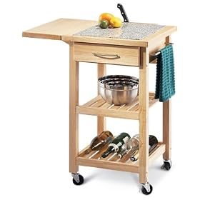 Kitchen Cart with Granite Insert by HOME STYLES