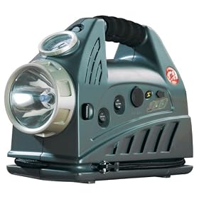Campbell Hausfeld Cordless/Rechargeable Inflator with Emergency Light and 12-Volt Power Source
