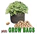 Potato Grow Bags Made of Double Layered Felt Like Fabric. 18 Inches in Diameter 14 Inches High. Fabric Allows Air to Circulate Around Roots. Two (2) Bags in This Package.