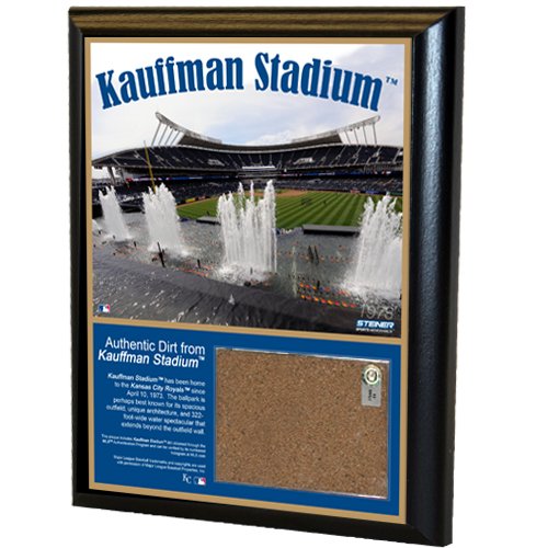MLB Kansas City Royals Kauffman Stadium 8x10-Inch Game Used Dirt Plaque Photomint