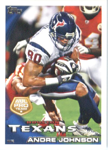 2010 Topps NFL Football Card # 78 Andre Johnson AP - Houston Texans (All Pro) NFL Trading Card in a Protective ScrewDown Case!