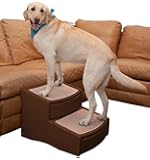 Pet Gear Easy Step II Extra Wide Pet Stairs, 2-step/for cats and dogs up to 200-pounds, Chocolate