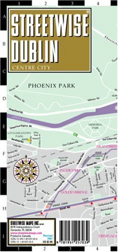 City Travel Guides Discounted  Books : Streetwise Dublin Map - Laminated City Street Map of Dublin, Ireland - with integrated Luas rail lines and stations